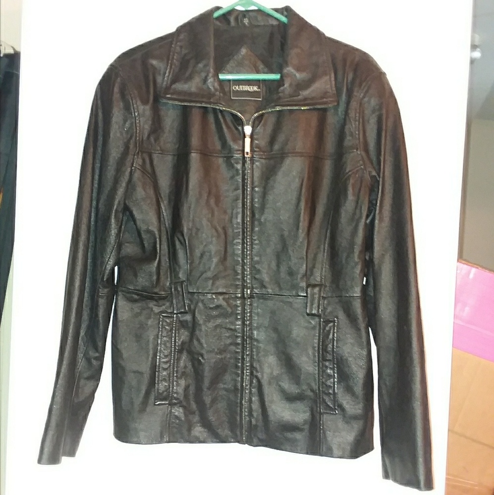 Women's leather blazer